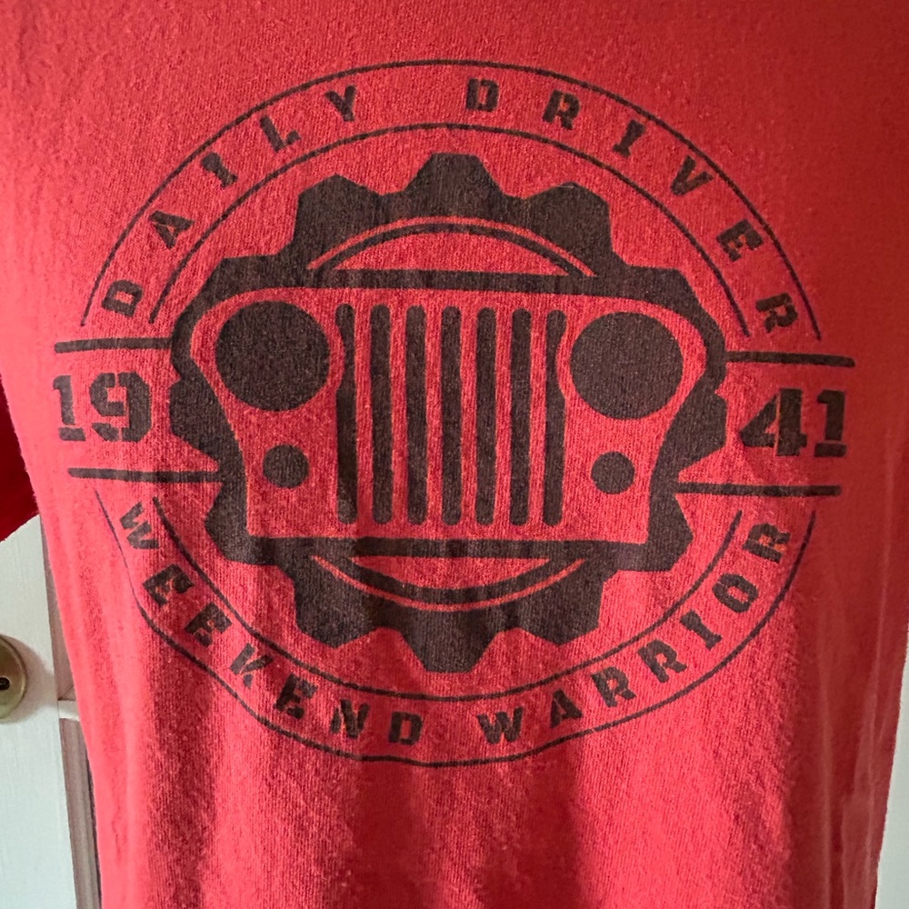 JEEP Red Graphic Tee - Daily Driver/Weekend Warrior